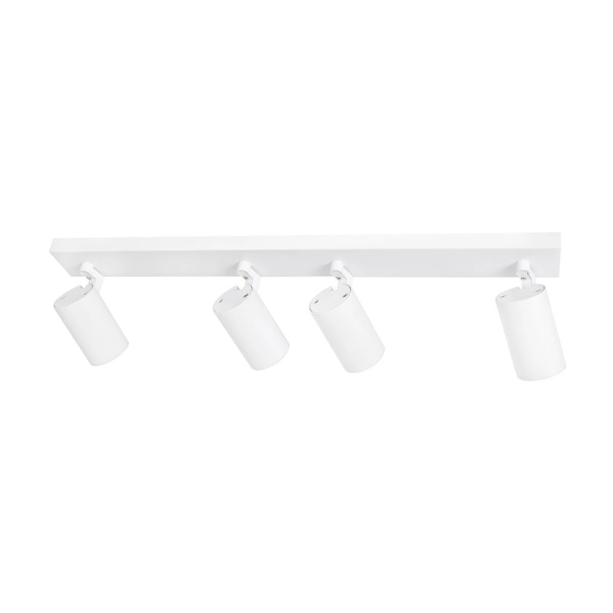 kelvo® SPOTA KLV-101-0141 Μοντέρνο Κινούμενο Φωτιστικό Σποτ Οροφής με Ντουί 4 x GU10 90° AC 220-240V IP20 - Λευκό Ματ - Μ64 x Π6 x Υ14cm - ledmania.gr