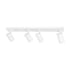 kelvo® SPOTA KLV-101-0141 Μοντέρνο Κινούμενο Φωτιστικό Σποτ Οροφής με Ντουί 4 x GU10 90° AC 220-240V IP20 - Λευκό Ματ - Μ64 x Π6 x Υ14cm - ledmania.gr