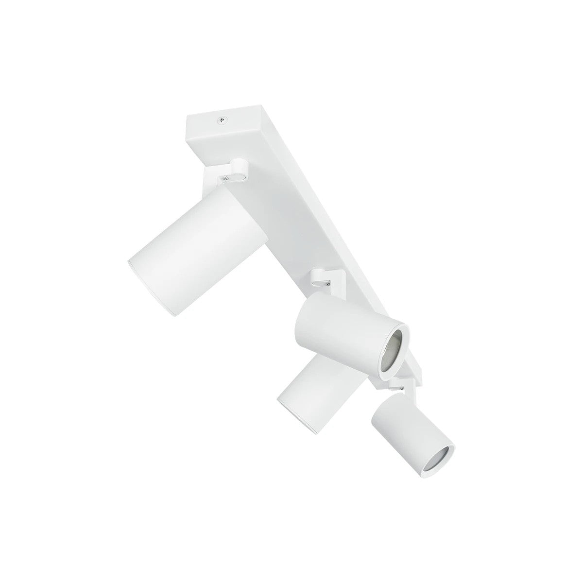 kelvo® SPOTA KLV-101-0141 Μοντέρνο Κινούμενο Φωτιστικό Σποτ Οροφής με Ντουί 4 x GU10 90° AC 220-240V IP20 - Λευκό Ματ - Μ64 x Π6 x Υ14cm - ledmania.gr