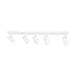 kelvo® SPOTA KLV-101-0143 Μοντέρνο Κινούμενο Φωτιστικό Σποτ Οροφής με Ντουί 5 x GU10 90° AC 220-240V IP20 - Λευκό Ματ - Μ79.5 x Π6.3 x Υ14cm - ledmania.gr