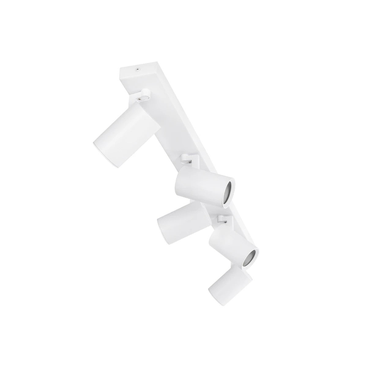 kelvo® SPOTA KLV-101-0143 Μοντέρνο Κινούμενο Φωτιστικό Σποτ Οροφής με Ντουί 5 x GU10 90° AC 220-240V IP20 - Λευκό Ματ - Μ79.5 x Π6.3 x Υ14cm - ledmania.gr