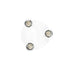 kelvo® SPOTA KLV-101-0145 Μοντέρνο Κινούμενο Φωτιστικό Σποτ Οροφής με Ντουί 3 x GU10 90° AC 220-240V IP20 - Λευκό Ματ - Μ19 x Π19 x Υ14cm - ledmania.gr