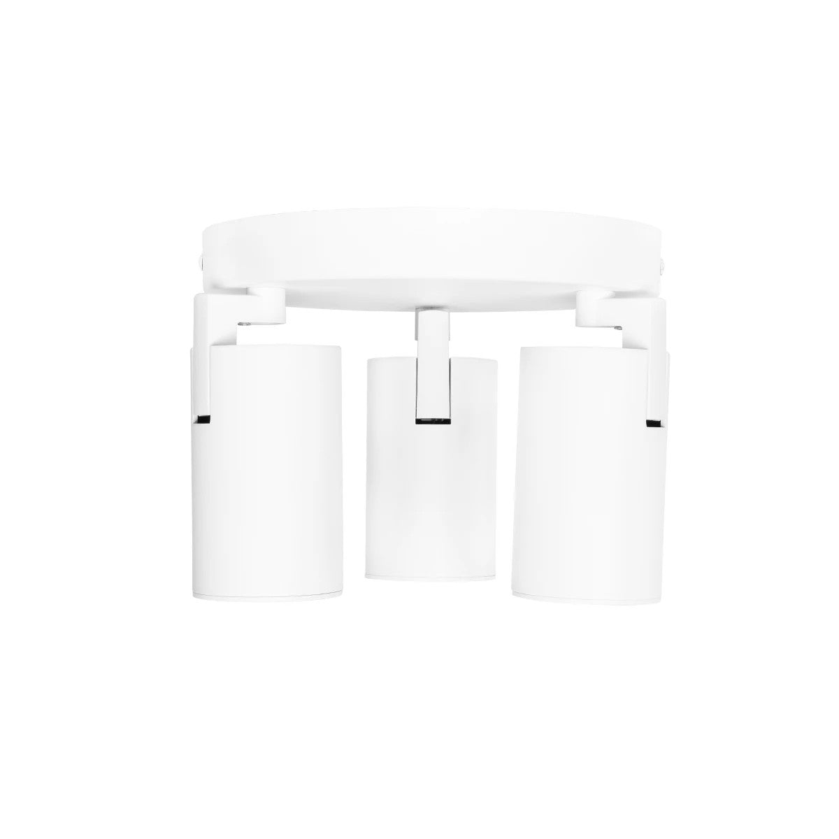 kelvo® SPOTA KLV-101-0145 Μοντέρνο Κινούμενο Φωτιστικό Σποτ Οροφής με Ντουί 3 x GU10 90° AC 220-240V IP20 - Λευκό Ματ - Μ19 x Π19 x Υ14cm - ledmania.gr
