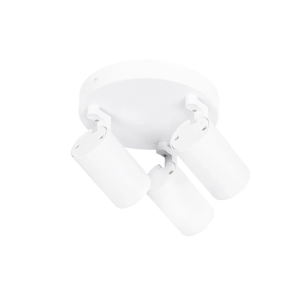 kelvo® SPOTA KLV-101-0145 Μοντέρνο Κινούμενο Φωτιστικό Σποτ Οροφής με Ντουί 3 x GU10 90° AC 220-240V IP20 - Λευκό Ματ - Μ19 x Π19 x Υ14cm - ledmania.gr