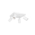kelvo® SPOTA KLV-101-0147 Μοντέρνο Κινούμενο Φωτιστικό Σποτ Οροφής με Ντουί 4 x GU10 90° AC 220-240V IP20 - Λευκό Ματ - Μ26 x Π26 x Υ14cm - ledmania.gr