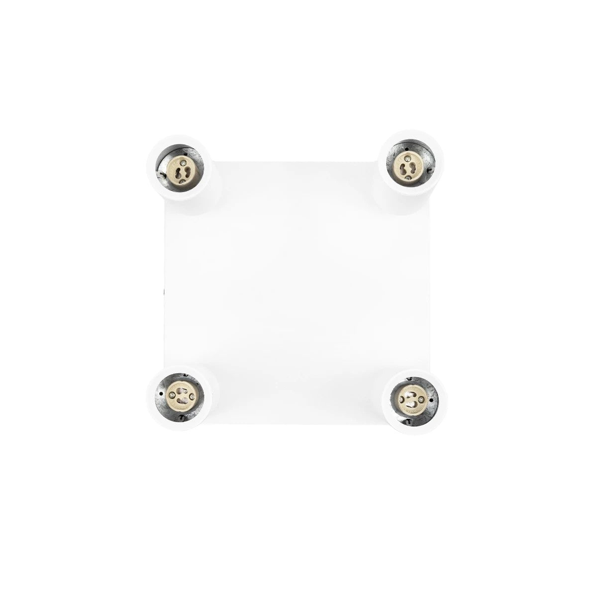 kelvo® SPOTA KLV-101-0147 Μοντέρνο Κινούμενο Φωτιστικό Σποτ Οροφής με Ντουί 4 x GU10 90° AC 220-240V IP20 - Λευκό Ματ - Μ26 x Π26 x Υ14cm - ledmania.gr