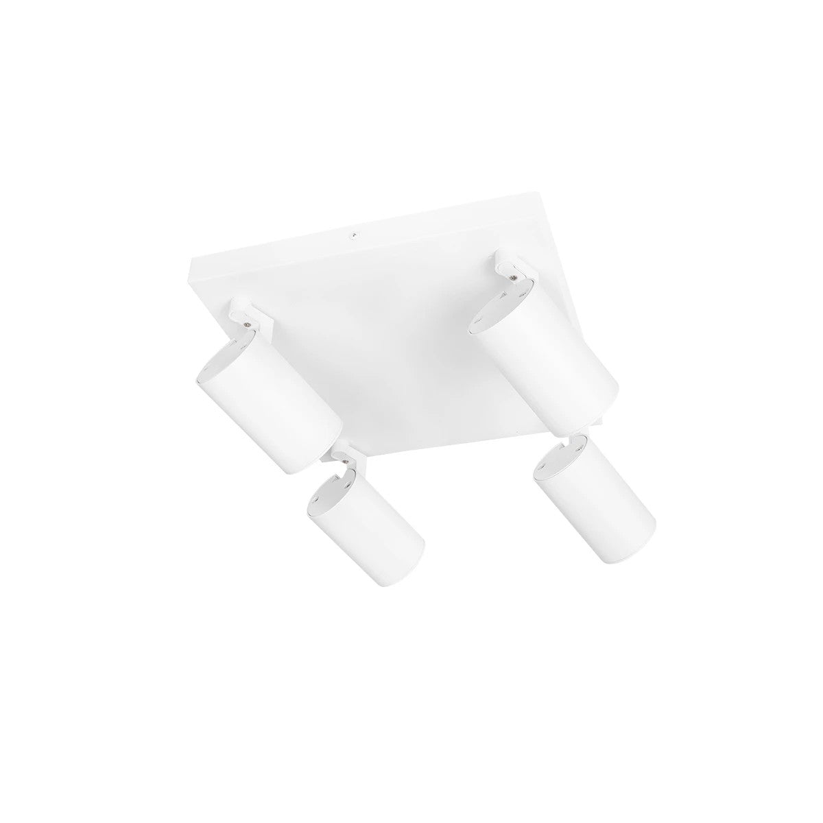 kelvo® SPOTA KLV-101-0147 Μοντέρνο Κινούμενο Φωτιστικό Σποτ Οροφής με Ντουί 4 x GU10 90° AC 220-240V IP20 - Λευκό Ματ - Μ26 x Π26 x Υ14cm - ledmania.gr