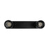 kelvo® SPOTA KLV-101-0136 Μοντέρνο Κινούμενο Φωτιστικό Σποτ Οροφής με Ντουί 2 x GU10 90° AC 220-240V IP20 - Μαύρο Ματ - Μ30 x Π6 x Υ14.5cm - ledmania.gr
