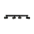kelvo® SPOTA KLV-101-0140 Μοντέρνο Κινούμενο Φωτιστικό Σποτ Οροφής με Ντουί 4 x GU10 90° AC 220-240V IP20 - Μαύρο Ματ - Μ64 x Π6 x Υ14cm - ledmania.gr