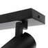 kelvo® SPOTA KLV-101-0142 Μοντέρνο Κινούμενο Φωτιστικό Σποτ Οροφής με Ντουί 5 x GU10 90° AC 220-240V IP20 - Μαύρο Ματ - Μ79.5 x Π6.3 x Υ14cm - ledmania.gr