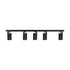 kelvo® SPOTA KLV-101-0142 Μοντέρνο Κινούμενο Φωτιστικό Σποτ Οροφής με Ντουί 5 x GU10 90° AC 220-240V IP20 - Μαύρο Ματ - Μ79.5 x Π6.3 x Υ14cm - ledmania.gr