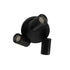 kelvo® SPOTA KLV-101-0144 Μοντέρνο Κινούμενο Φωτιστικό Σποτ Οροφής με Ντουί 3 x GU10 90° AC 220-240V IP20 - Μαύρο Ματ - Μ19 x Π19 x Υ14cm - ledmania.gr