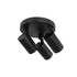 kelvo® SPOTA KLV-101-0144 Μοντέρνο Κινούμενο Φωτιστικό Σποτ Οροφής με Ντουί 3 x GU10 90° AC 220-240V IP20 - Μαύρο Ματ - Μ19 x Π19 x Υ14cm - ledmania.gr