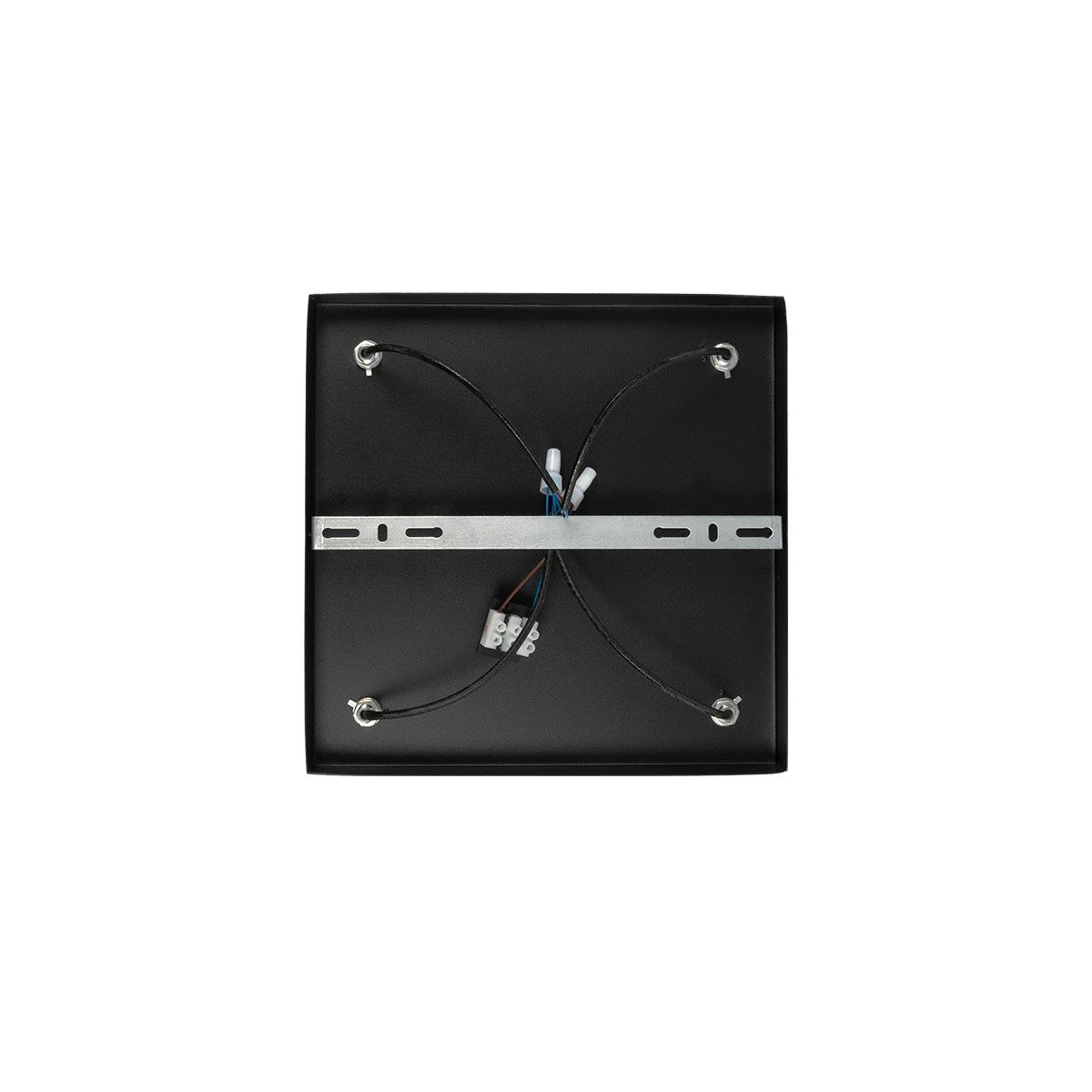 kelvo® SPOTA KLV-101-0146 Μοντέρνο Κινούμενο Φωτιστικό Σποτ Οροφής με Ντουί 4 x GU10 90° AC 220-240V IP20 - Μαύρο Ματ - Μ26 x Π26 x Υ14cm - ledmania.gr