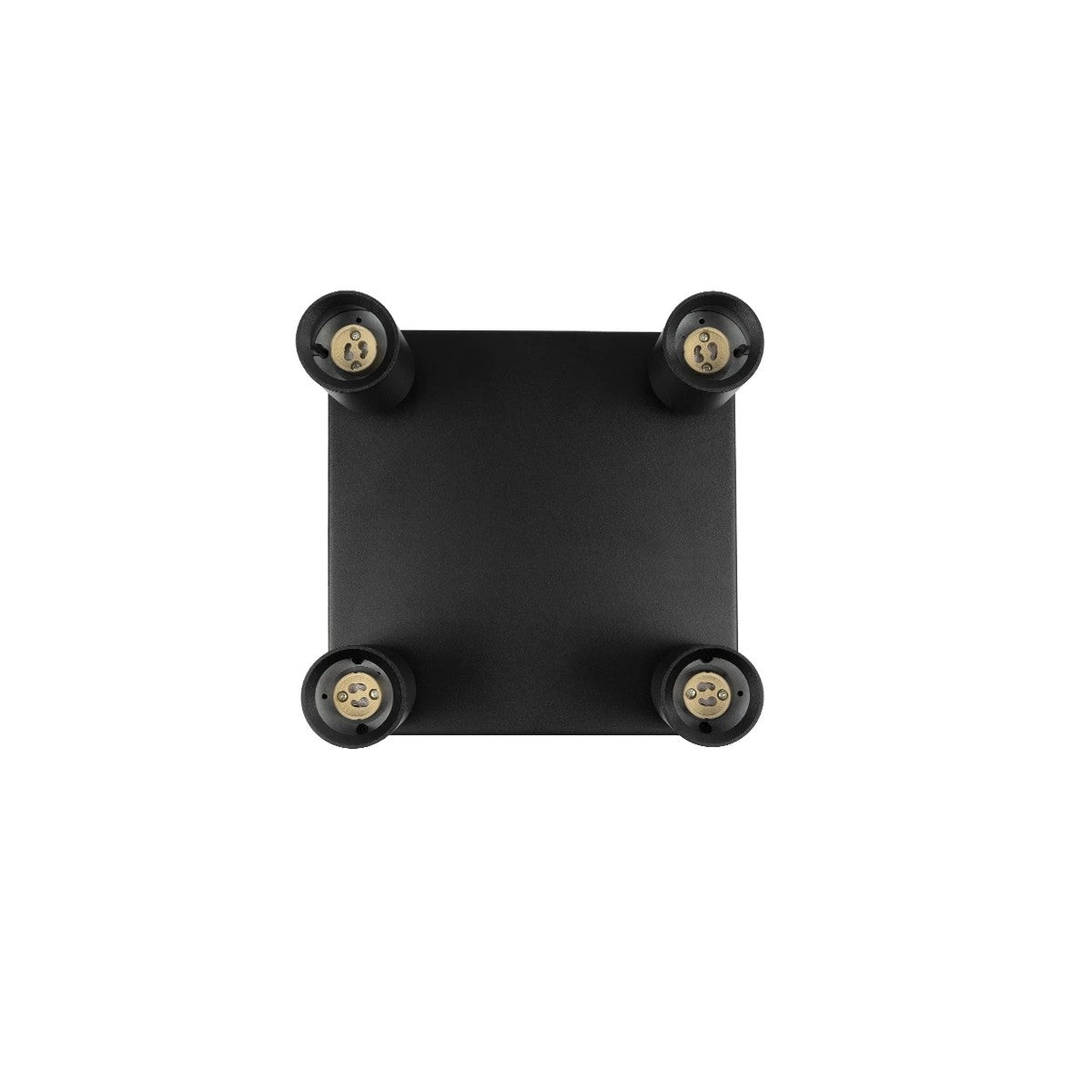 kelvo® SPOTA KLV-101-0146 Μοντέρνο Κινούμενο Φωτιστικό Σποτ Οροφής με Ντουί 4 x GU10 90° AC 220-240V IP20 - Μαύρο Ματ - Μ26 x Π26 x Υ14cm - ledmania.gr