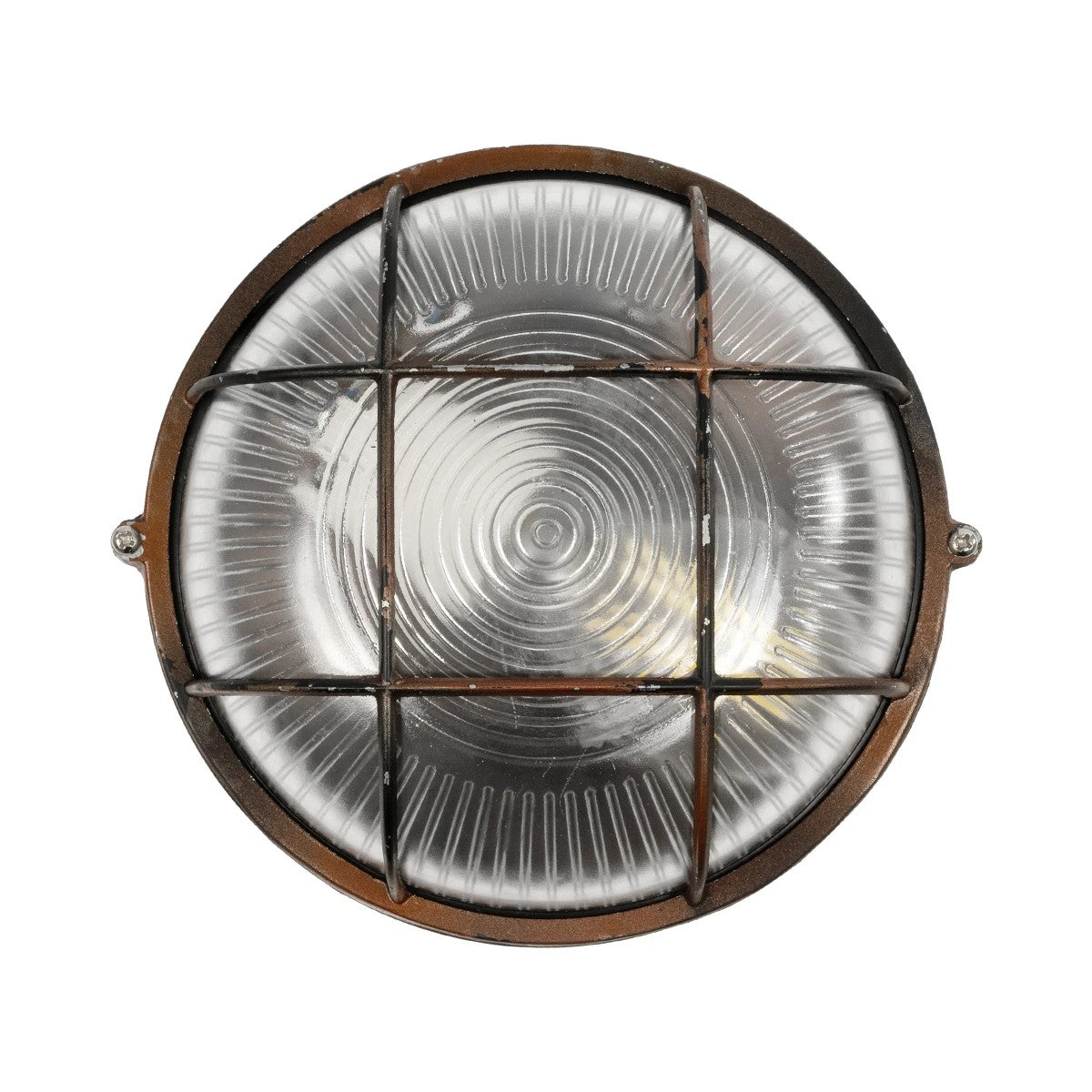 GLOBOSTAR® BOATLIGHT 61623 Vintage Φωτιστικό Καραβοχελώνα Τοίχου & Οροφής με Ντουί 1 x E27 AC 220-240V Αδιάβροχο IP65 - Χάλκινο Παλαιωμένο Εφέ Σκουριάς Ματ - Μ17.5 x Π17.5 x Υ9cm - ledmania.gr