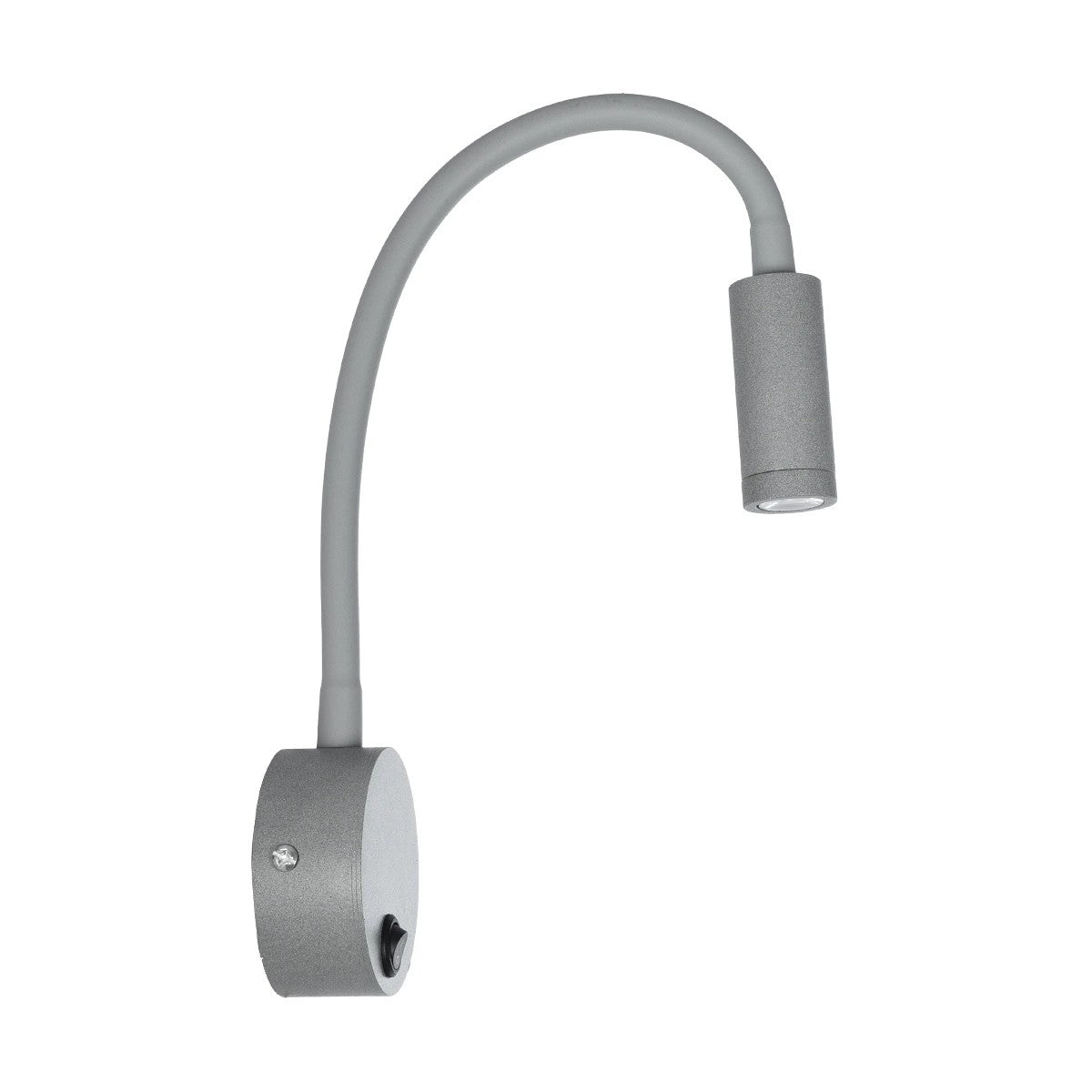 GloboStar® GOOSE 61689 Φωτιστικό Τοίχου - Απλίκα LED 3W 300lm 36° AC 220-240V IP20 - Reading Light - Θερμό Λευκό 2700K Γκρι Αλουμίνιο - Μ6.5 x Π22.5 x Υ23cm - 2 Xρόνια Εγγύηση - ledmania.gr