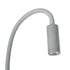 GloboStar® GOOSE 61689 Φωτιστικό Τοίχου - Απλίκα LED 3W 300lm 36° AC 220-240V IP20 - Reading Light - Θερμό Λευκό 2700K Γκρι Αλουμίνιο - Μ6.5 x Π22.5 x Υ23cm - 2 Xρόνια Εγγύηση - ledmania.gr