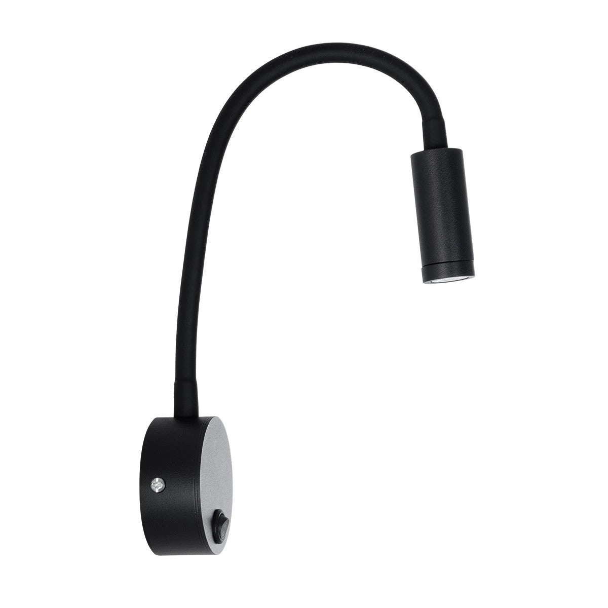GLOBOSTAR® GOOSE 61690 Μοντέρνο Φωτιστικό Τοίχου - Απλίκα Ξενοδοχείου Reading Light LED 3W 300lm 36° AC 220-240V IP20 Θερμό Λευκό 2700K - CREE XPE Chip & TÜV SÜD Driver - Μαύρο Ματ - Μ6.5 x Π15 x Υ24.5cm - 3 Χρόνια Εγγύηση