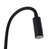 GLOBOSTAR® GOOSE 61690 Μοντέρνο Φωτιστικό Τοίχου - Απλίκα Ξενοδοχείου Reading Light LED 3W 300lm 36° AC 220-240V IP20 Θερμό Λευκό 2700K - CREE XPE Chip & TÜV SÜD Driver - Μαύρο Ματ - Μ6.5 x Π15 x Υ24.5cm - 3 Χρόνια Εγγύηση