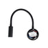 GLOBOSTAR® GOOSE 61690 Μοντέρνο Φωτιστικό Τοίχου - Απλίκα Ξενοδοχείου Reading Light LED 3W 300lm 36° AC 220-240V IP20 Θερμό Λευκό 2700K - CREE XPE Chip & TÜV SÜD Driver - Μαύρο Ματ - Μ6.5 x Π15 x Υ24.5cm - 3 Χρόνια Εγγύηση