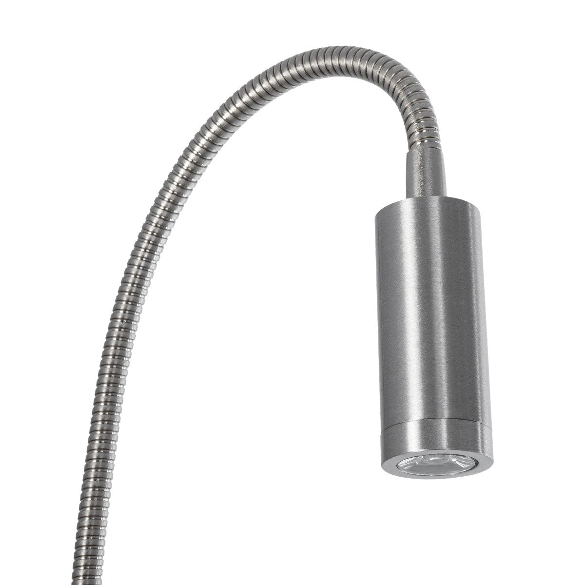 GloboStar® GOOSE 61691 Φωτιστικό Τοίχου - Απλίκα LED 3W 300lm 36° AC 220-240V IP20 - Reading Light - Θερμό Λευκό 2700K Ασημί Αλουμίνιο - Μ6.5 x Π22.5 x Υ23cm - 2 Xρόνια Εγγύηση - ledmania.gr