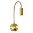 GLOBOSTAR® GOOSE 61692 Μοντέρνο Φωτιστικό Τοίχου - Απλίκα Ξενοδοχείου Reading Light LED 3W 300lm 36° AC 220-240V IP20 Θερμό Λευκό 2700K - CREE XPE Chip & TÜV SÜD Driver - Χρυσό Βούρτσας - Μ6.5 x Π15 xΥ24.5cm - 3 Χρόνια Εγγύηση - ledmania.gr