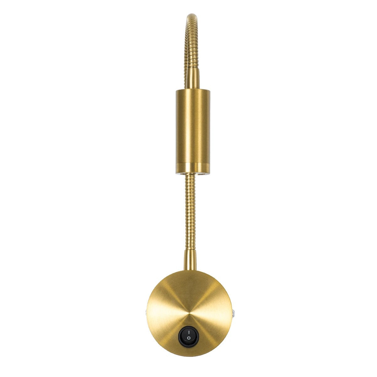 GLOBOSTAR® GOOSE 61692 Μοντέρνο Φωτιστικό Τοίχου - Απλίκα Ξενοδοχείου Reading Light LED 3W 300lm 36° AC 220-240V IP20 Θερμό Λευκό 2700K - CREE XPE Chip & TÜV SÜD Driver - Χρυσό Βούρτσας - Μ6.5 x Π15 xΥ24.5cm - 3 Χρόνια Εγγύηση - ledmania.gr