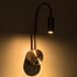 GLOBOSTAR® GOOSE 61692 Μοντέρνο Φωτιστικό Τοίχου - Απλίκα Ξενοδοχείου Reading Light LED 3W 300lm 36° AC 220-240V IP20 Θερμό Λευκό 2700K - CREE XPE Chip & TÜV SÜD Driver - Χρυσό Βούρτσας - Μ6.5 x Π15 xΥ24.5cm - 3 Χρόνια Εγγύηση - ledmania.gr