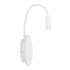 GLOBOSTAR® GOOSE 61693 Μοντέρνο Φωτιστικό Τοίχου - Απλίκα Ξενοδοχείου Reading Light με Φορτιστή USB 3A LED 6W 600lm 36° & 360° AC 220-240V IP20 Θερμό Λευκό 2700K - Bridgelux COB Chip & TÜV SÜD Driver - Λευκό Ματ - Μ15.5 x Π22.5 x Υ30cm - 3 Χρόνια Εγγύηση - ledmania.gr