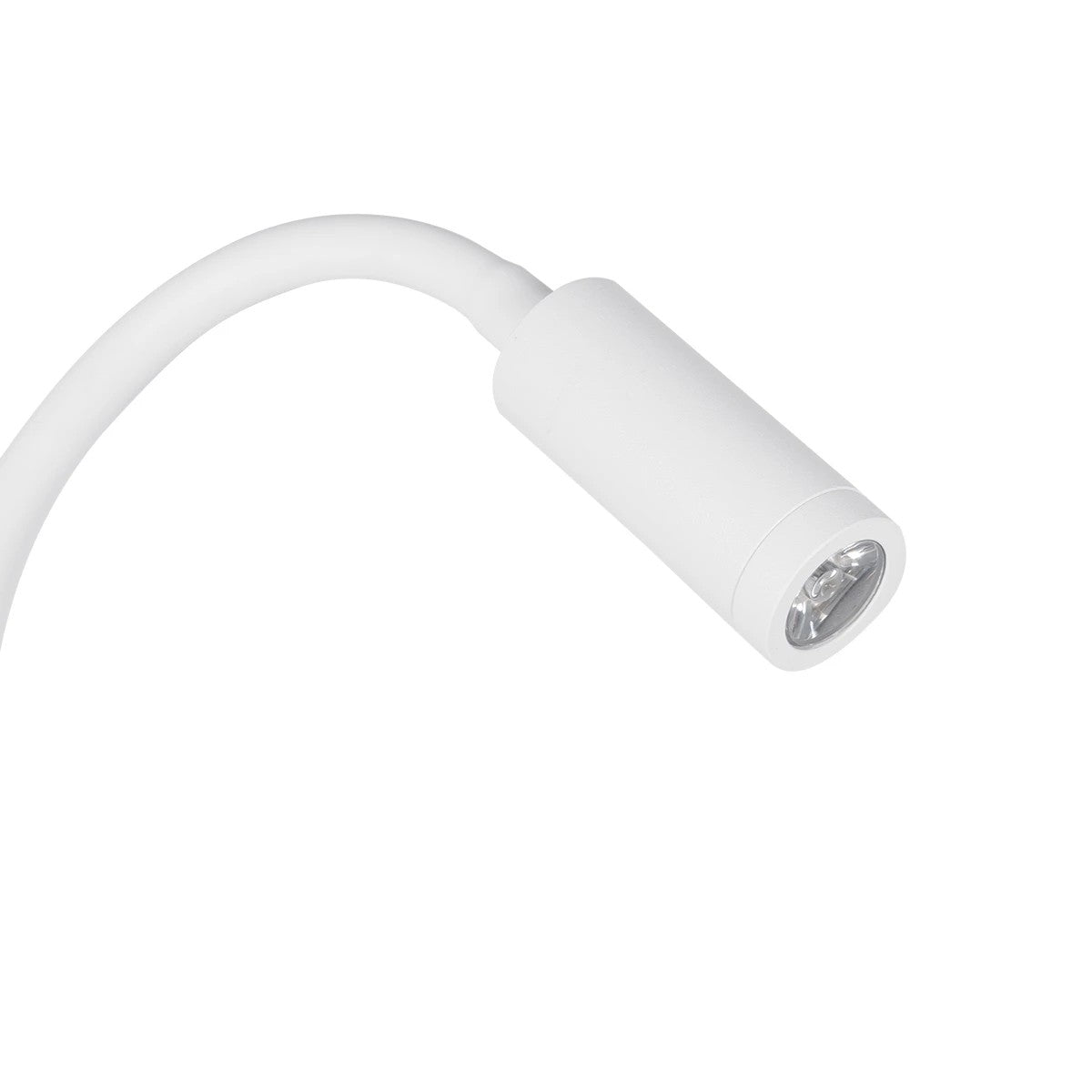 GLOBOSTAR® GOOSE 61693 Μοντέρνο Φωτιστικό Τοίχου - Απλίκα Ξενοδοχείου Reading Light με Φορτιστή USB 3A LED 6W 600lm 36° & 360° AC 220-240V IP20 Θερμό Λευκό 2700K - Bridgelux COB Chip & TÜV SÜD Driver - Λευκό Ματ - Μ15.5 x Π22.5 x Υ30cm - 3 Χρόνια Εγγύηση - ledmania.gr