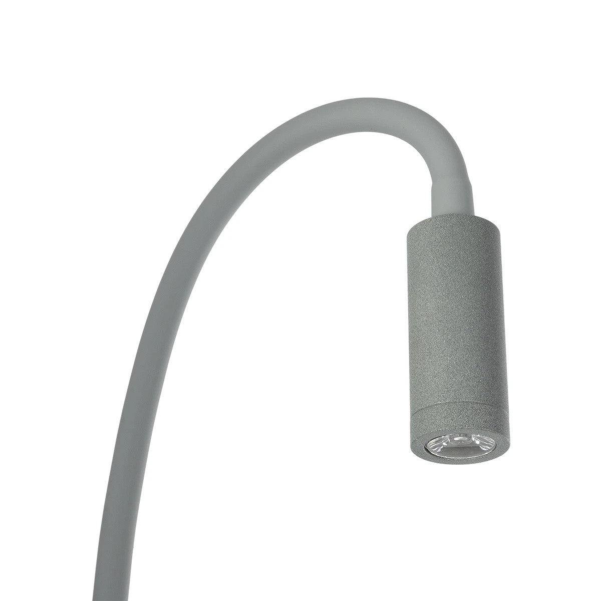 GloboStar® GOOSE 61694 Φωτιστικό Τοίχου - Απλίκα LED 6W 600lm 36° AC 220-240V IP20  - Reading Light & 360° Κρυφός Φωτισμός - Φορτιστής USB 3A - Θερμό Λευκό 2700K Γκρι Αλουμίνιο - Μ15.5 x Π22.5 x Υ30cm - 2 Xρόνια Εγγύηση - ledmania.gr
