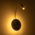 GLOBOSTAR® GOOSE 61697 Μοντέρνο Φωτιστικό Τοίχου - Απλίκα Ξενοδοχείου Reading Light με Φορτιστή USB 3A LED 6W 540lm 36° & 360° AC 220-240V IP20 Θερμό Λευκό 2700K - CREE XPE & Lumileds SMD Chip - Χρυσό Βούρτσας - Μ15.5 x Π15 x Υ30.5cm - 3 Χρόνια Εγγύηση