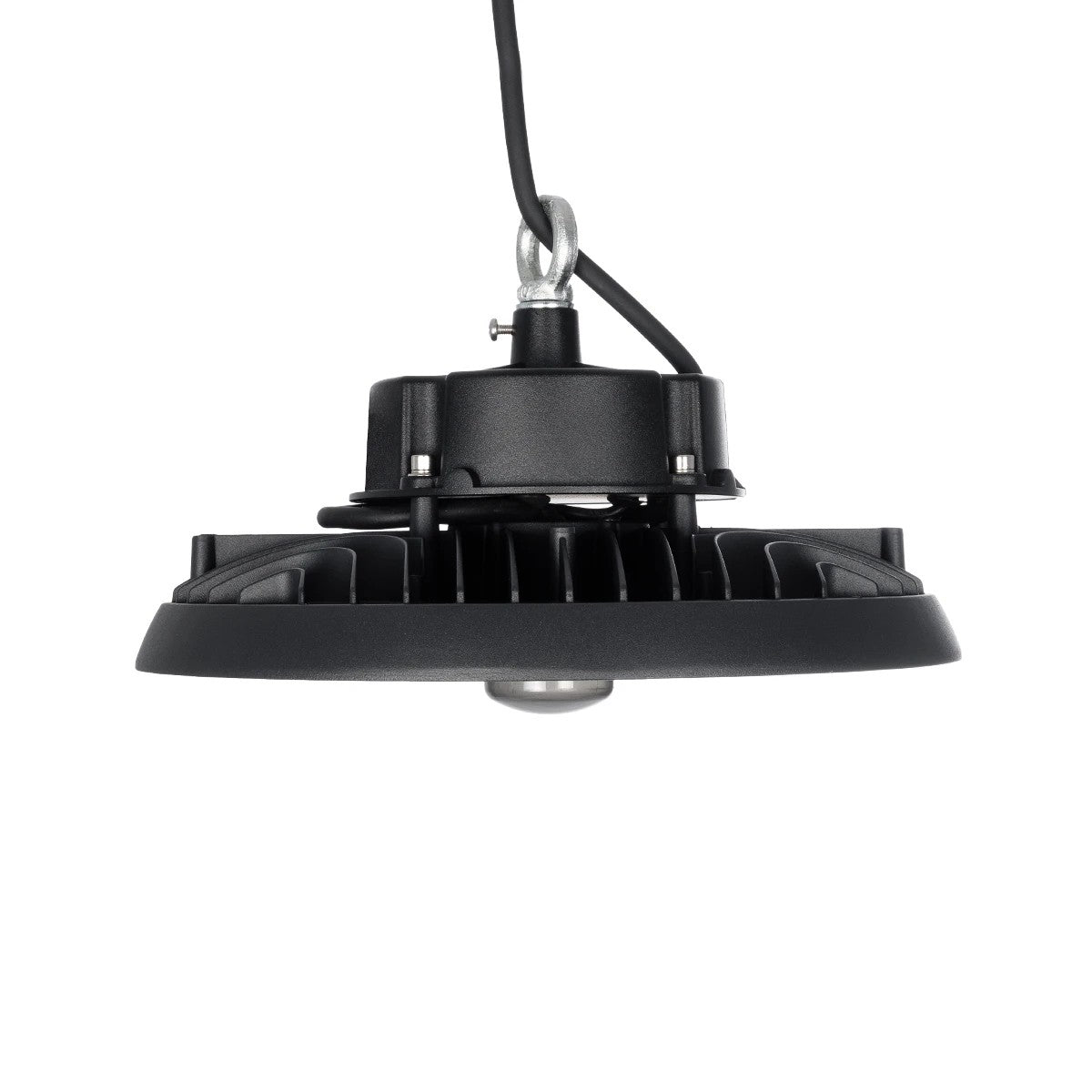 GLOBOSTAR® INDUSTRY 61704 Βιομηχανικό Φωτιστικό Καμπάνα High Bay UFO Τεχνολογίας Smart Group Linkable Control System 2.4Ghz με Αισθητήρα Κίνησης Microwave LED 100W 15000lm SDCM<5 90° AC 85-265V Αδιάβροχο IP65 IK08 Μαύρο Χυτό Αλουμίνιο - Φυσικό Λευκό 50... - ledmania.gr