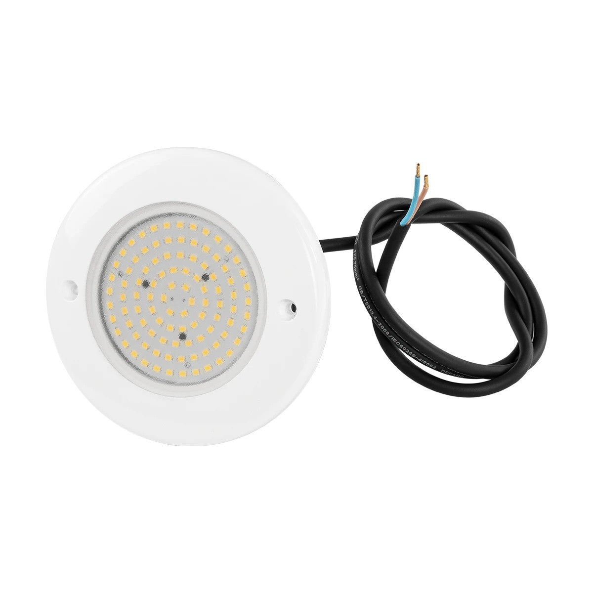 GLOBOSTAR® POOLARTY 61716 Υποβρύχιο Φωτιστικό για Σιντριβάνια/Πισίνες LED 8W 600lm 120° DC 12V Αδιάβροχο IP68 Θερμό Λευκό 2700K Dimmable - Bridgelux SMD Chip - 1m VDE Rubber Καλώδιο - Φ13 x Υ2cm - 3 Χρόνια Εγγύηση - ledmania.gr