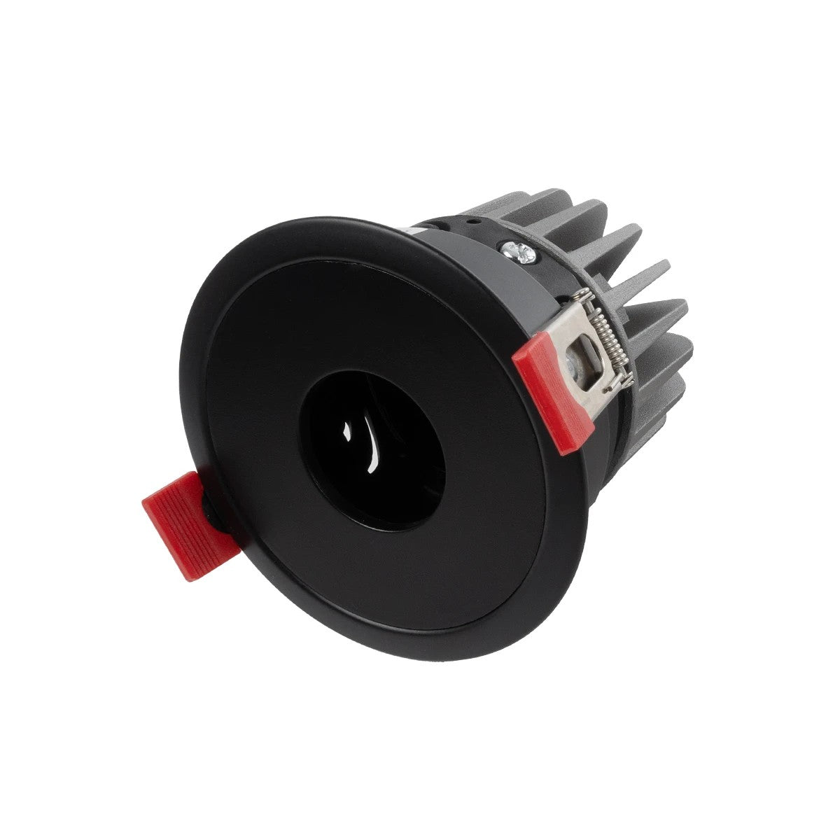 kelvo® PINADO KLV-101-0128 Χωνευτό Downlight Σποτ LED 7W 875lm 15° AC 220-240V IP20 Φυσικό Λευκό 4500K - Bridgelux COB Chip & TÜV SÜD Driver - Μαύρο Ματ - Μ8.3 x Π8.3 x Υ8.16cm / Q7.3cm - 5 Χρόνια Εγγύηση - ledmania.gr