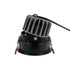 kelvo® PINADO KLV-101-0128 Χωνευτό Downlight Σποτ LED 7W 875lm 15° AC 220-240V IP20 Φυσικό Λευκό 4500K - Bridgelux COB Chip & TÜV SÜD Driver - Μαύρο Ματ - Μ8.3 x Π8.3 x Υ8.16cm / Q7.3cm - 5 Χρόνια Εγγύηση - ledmania.gr