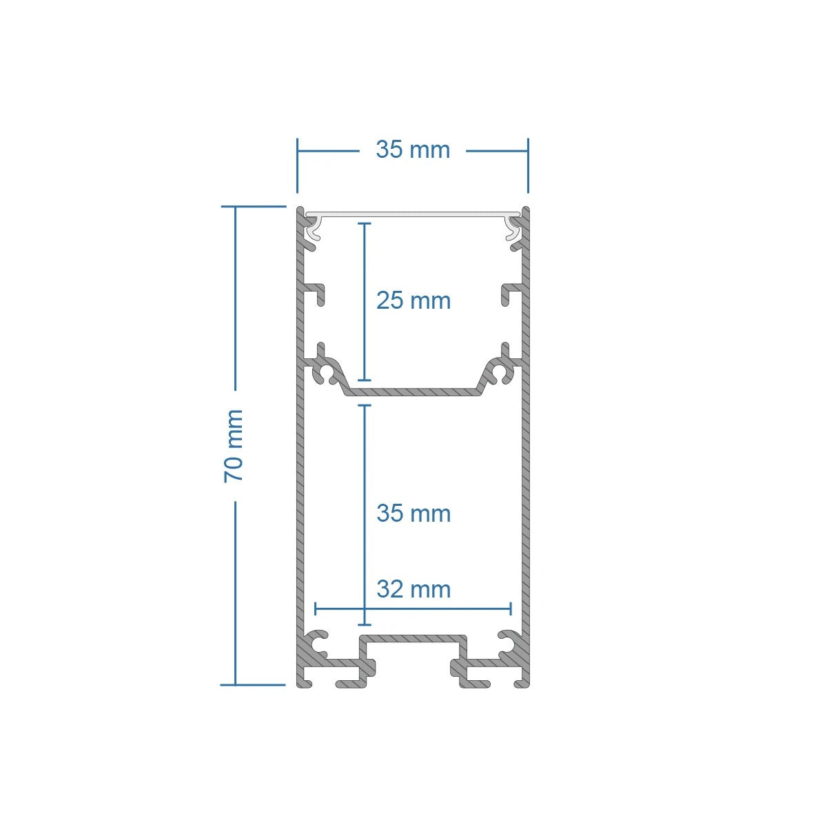 GLOBOSTAR® ALP-CORNER-SIDE90 LUMILINE 61768 Επιφανειακό / Κρεμαστό Προφίλ Αλουμινίου Γωνία με Λευκό Γαλακτερό Πατητό Κάλυμμα για Ταινίες LED IP20 - Γκρι Ανθρακί Ματ - Μ30 x Π3.5 x Υ7cm - ledmania.gr