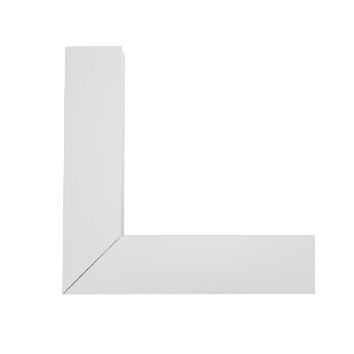 GLOBOSTAR® ALP-CORNER-IN90 LUMILINE 61769 Επιφανειακό / Κρεμαστό Προφίλ Αλουμινίου Γωνία με Λευκό Γαλακτερό Πατητό Κάλυμμα για Ταινίες LED IP20 - Λευκό Ματ - Μ30 x Π3.5 x Υ7cm - ledmania.gr