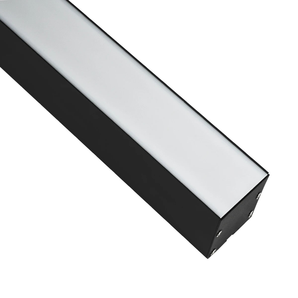 GLOBOSTAR® ALP-LINEAR BRIGHTRAIL 61775-3M Επιφανειακό / Κρεμαστό / Επιτοίχιο Προφίλ Αλουμινίου με Λευκό Γαλακτερό Πατητό Κάλυμμα για Ταινίες LED IP20 - Μαύρο Ματ - Μ300 x Π5 x Υ7.5cm - ledmania.gr