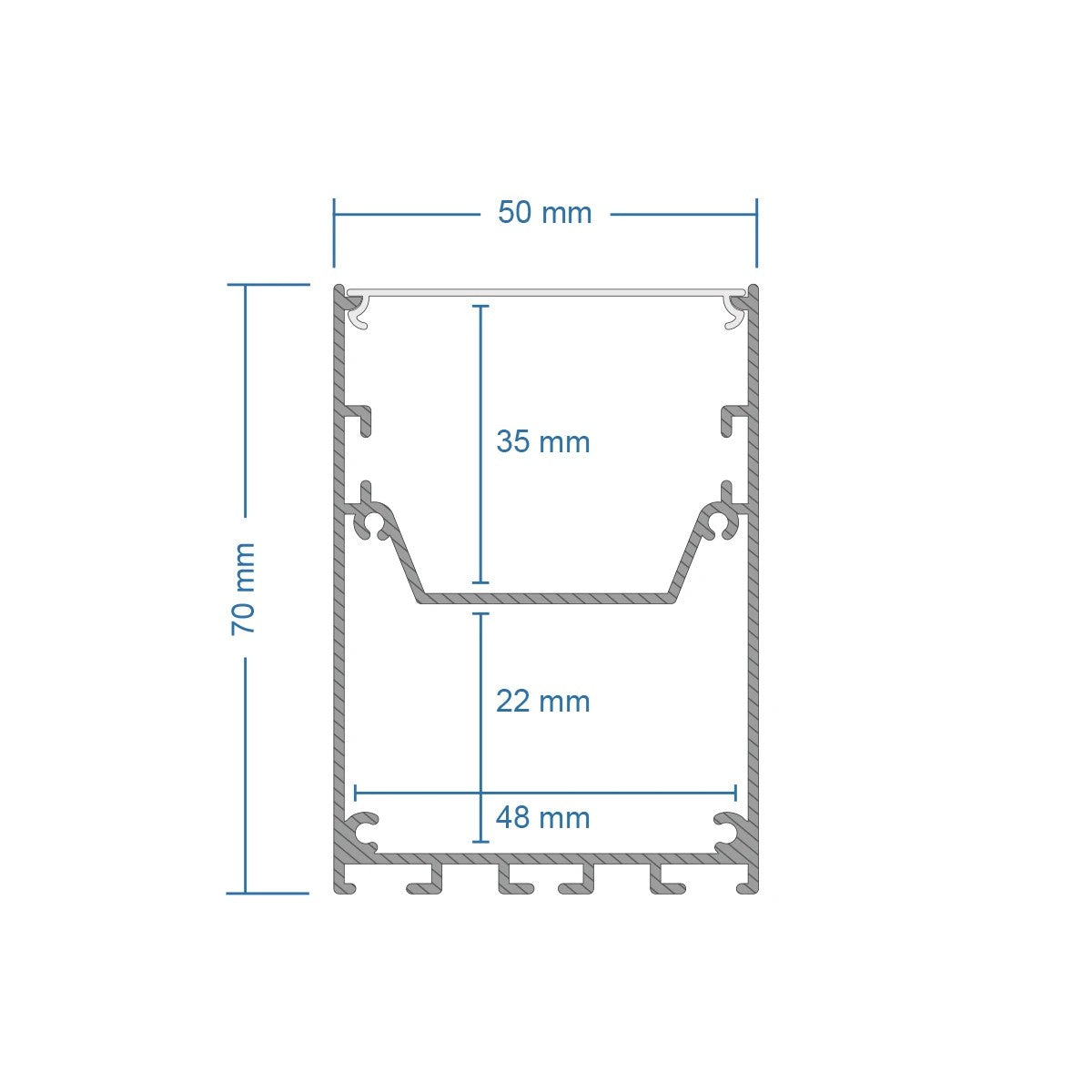 GLOBOSTAR® ALP-CORNER-SIDE90 BRIGHTRAIL 61779 Επιφανειακό / Κρεμαστό Προφίλ Αλουμινίου Γωνία με Λευκό Γαλακτερό Πατητό Κάλυμμα για Ταινίες LED IP20 - Γκρι Ανθρακί Ματ - Μ30 x Π5 x Υ7.5cm - ledmania.gr