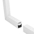 GLOBOSTAR® ALP-CORNER-IN90 BRIGHTRAIL 61780 Επιφανειακό / Κρεμαστό Προφίλ Αλουμινίου Γωνία με Λευκό Γαλακτερό Πατητό Κάλυμμα για Ταινίες LED IP20 - Λευκό Ματ - Μ30 x Π5 x Υ7.5cm - ledmania.gr