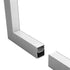 GLOBOSTAR® ALP-CORNER-IN90 BRIGHTRAIL 61782 Επιφανειακό / Κρεμαστό Προφίλ Αλουμινίου Γωνία με Λευκό Γαλακτερό Πατητό Κάλυμμα για Ταινίες LED IP20 - Γκρι Ανθρακί Ματ - Μ30 x Π5 x Υ7.5cm - ledmania.gr
