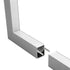 GLOBOSTAR® ALP-CORNER-IN90 BRIGHTRAIL 61782 Επιφανειακό / Κρεμαστό Προφίλ Αλουμινίου Γωνία με Λευκό Γαλακτερό Πατητό Κάλυμμα για Ταινίες LED IP20 - Γκρι Ανθρακί Ματ - Μ30 x Π5 x Υ7.5cm - ledmania.gr