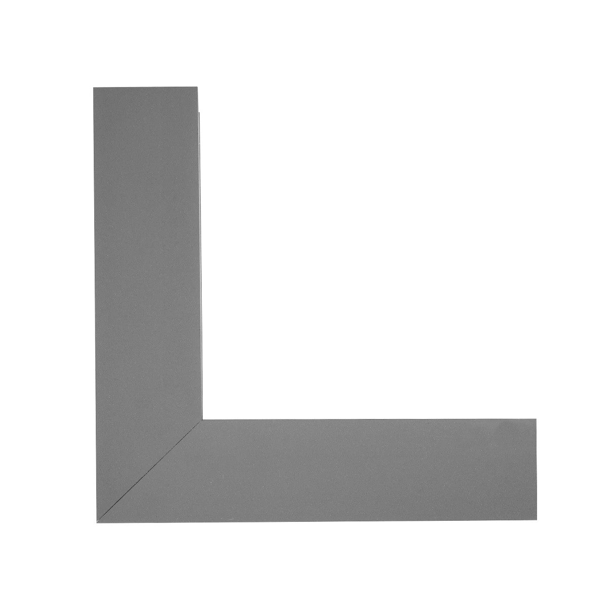 GLOBOSTAR® ALP-CORNER-IN90 BRIGHTRAIL 61782 Επιφανειακό / Κρεμαστό Προφίλ Αλουμινίου Γωνία με Λευκό Γαλακτερό Πατητό Κάλυμμα για Ταινίες LED IP20 - Γκρι Ανθρακί Ματ - Μ30 x Π5 x Υ7.5cm - ledmania.gr