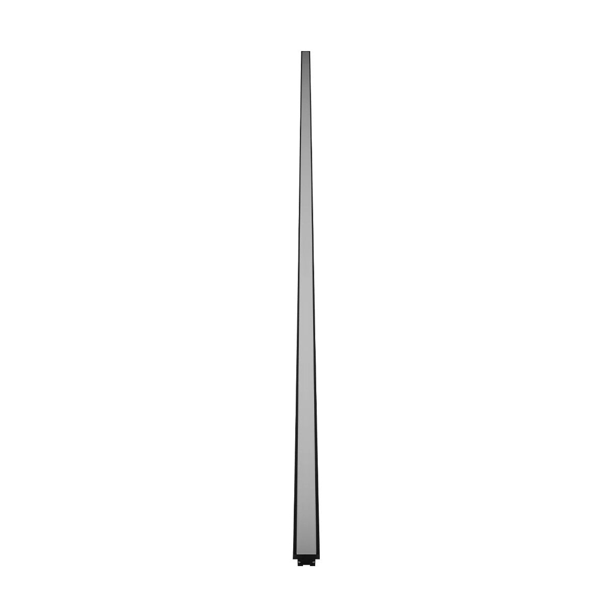 GLOBOSTAR® ALP-LINEAR RECESSA 61786-3M Χωνευτό Προφίλ Αλουμινίου με Λευκό Γαλακτερό Πατητό Κάλυμμα για Ταινίες LED IP20 - Μαύρο Ματ - Μ300 x Π3.5 x Υ4cm - ledmania.gr