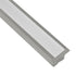 GLOBOSTAR® ALP-LINEAR RECESSA 61787-3M Χωνευτό Προφίλ Αλουμινίου με Λευκό Γαλακτερό Πατητό Κάλυμμα για Ταινίες LED IP20 - Γκρι Ανθρακί Ματ - Μ300 x Π3.5 x Υ4cm - ledmania.gr