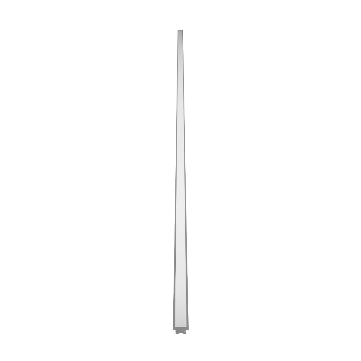 GLOBOSTAR® ALP-LINEAR RECESSA 61787-3M Χωνευτό Προφίλ Αλουμινίου με Λευκό Γαλακτερό Πατητό Κάλυμμα για Ταινίες LED IP20 - Γκρι Ανθρακί Ματ - Μ300 x Π3.5 x Υ4cm - ledmania.gr