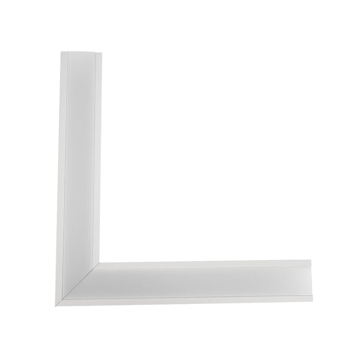 GLOBOSTAR® ALP-CORNER-SIDE90 RECESSA 61788 Χωνευτό Προφίλ Αλουμινίου Γωνία με Λευκό Γαλακτερό Πατητό Κάλυμμα για Ταινίες LED IP20 - Λευκό Ματ - Μ30 x Π3.5 x Υ4cm - ledmania.gr