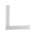 GLOBOSTAR® ALP-CORNER-SIDE90 RECESSA 61788 Χωνευτό Προφίλ Αλουμινίου Γωνία με Λευκό Γαλακτερό Πατητό Κάλυμμα για Ταινίες LED IP20 - Λευκό Ματ - Μ30 x Π3.5 x Υ4cm - ledmania.gr